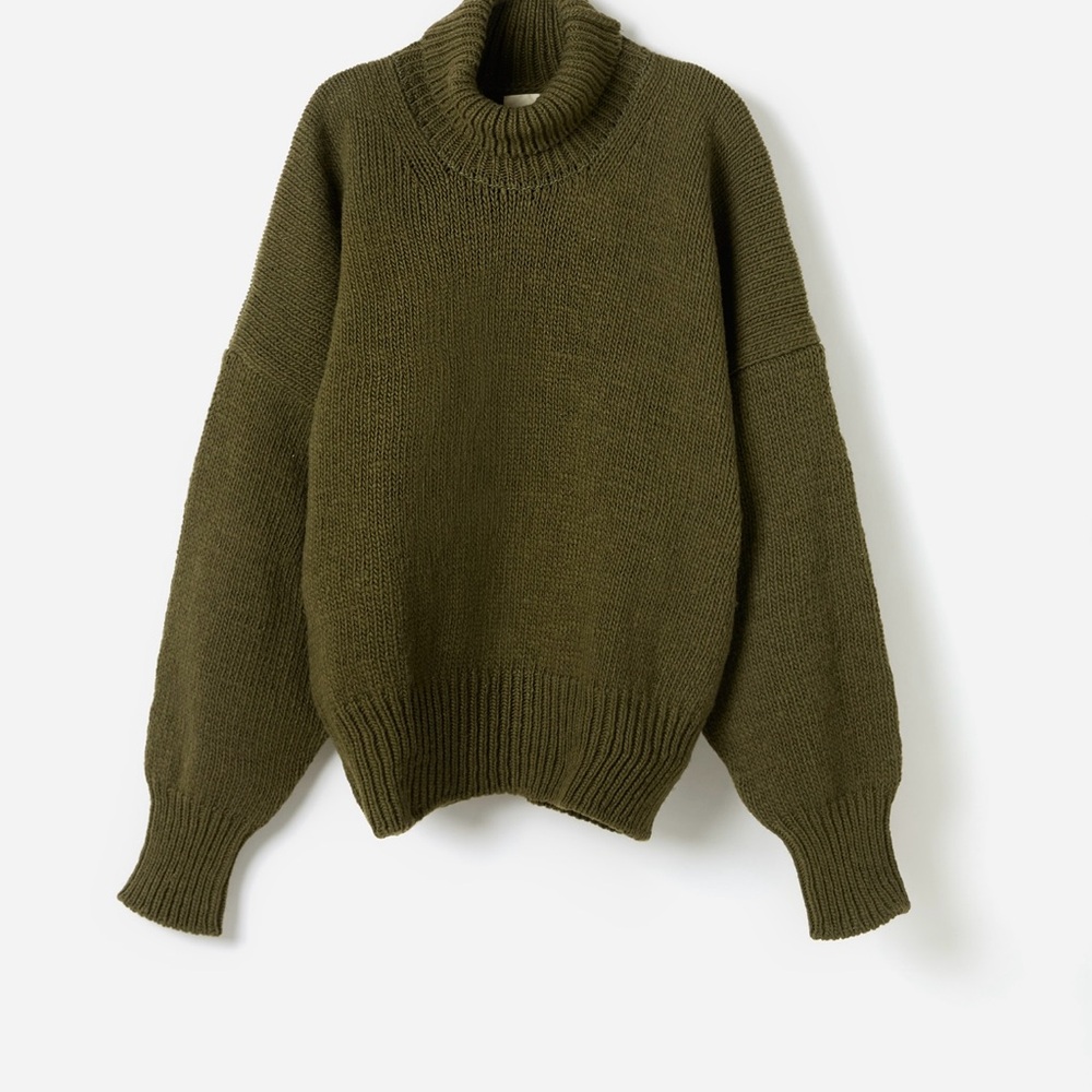 Babaa Forest Green Turtleneck Sweater